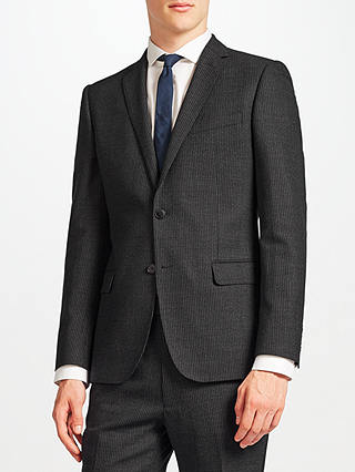 Kin Novello Stripe Slim Fit Suit Jacket, Charcoal