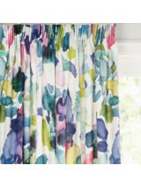 Harlequin x Sophie Robinson Sherbet Stripe Pair Lined Multiway Curtains,  Lapis/Spinel/Aqua by John Lewis & Partners