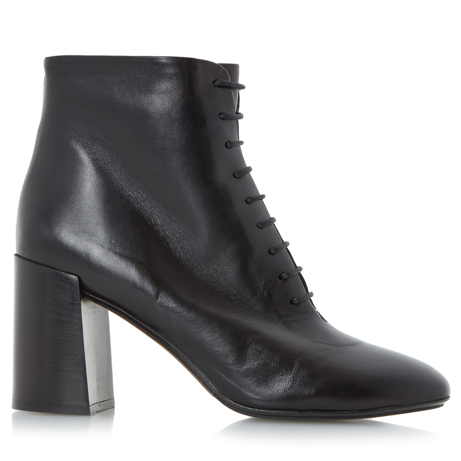 Dune Black Ochre Lace Up Ankle Boots