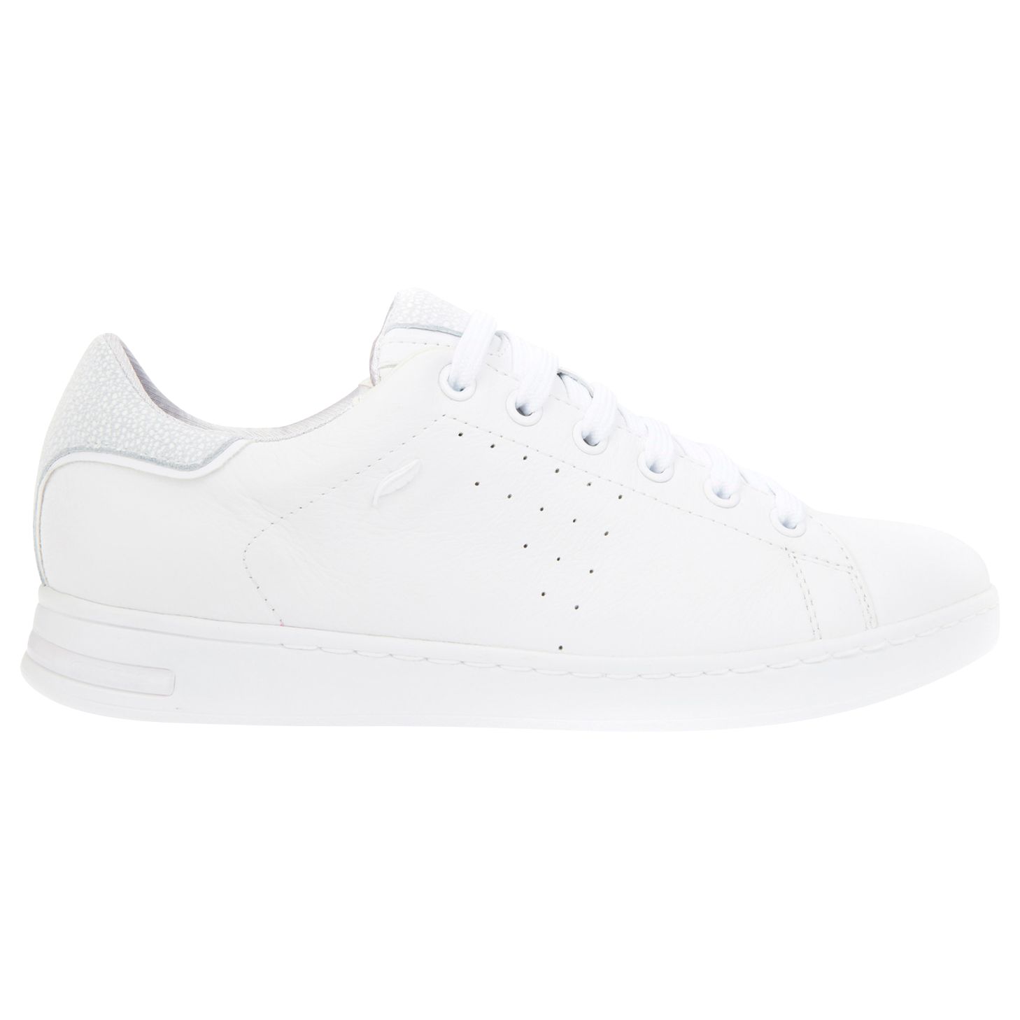 Women's Jaysen Leather Lace Up Trainers, White at John Lewis & Partners