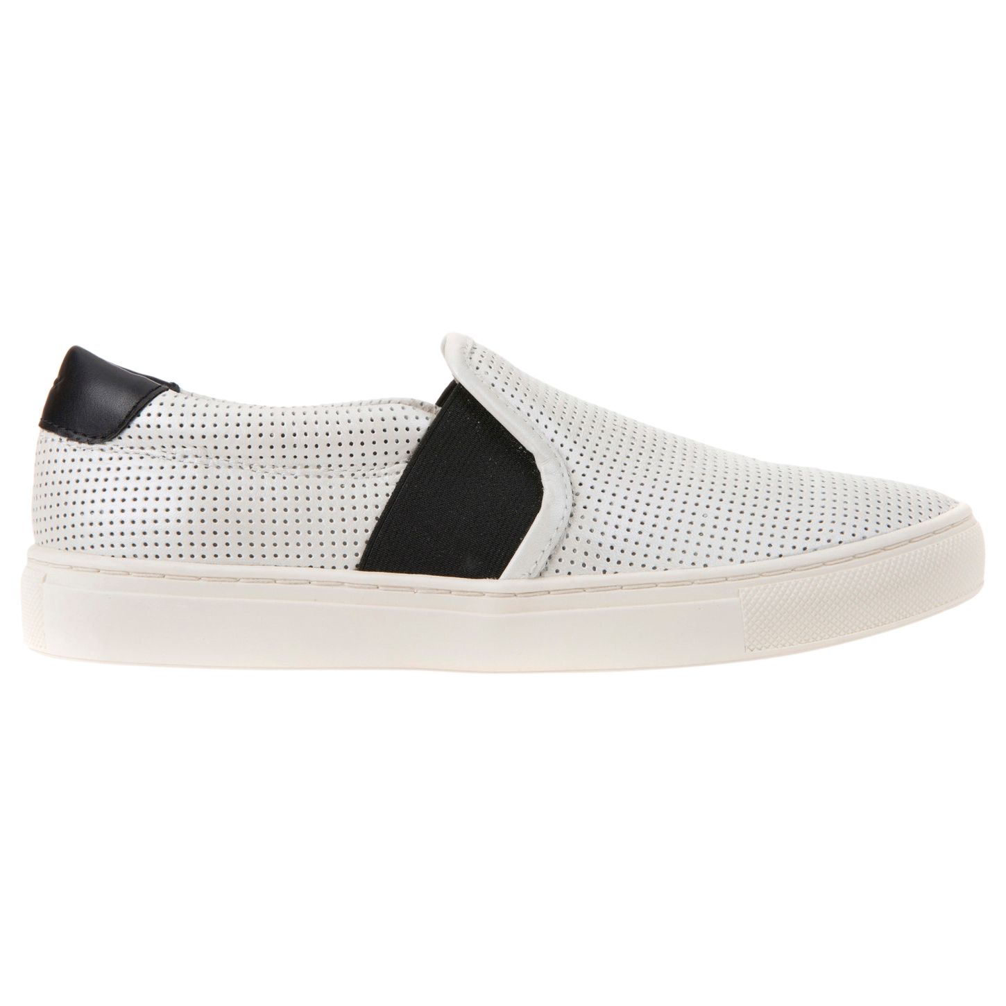 Geox Trysure Leather Slip On Trainers, White