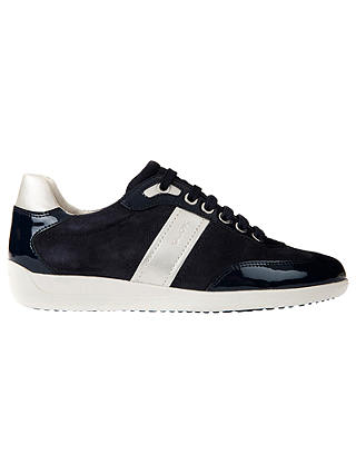 Geox Myria Leather Lace Up Trainers