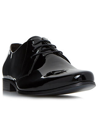Bertie Police Patent Derby Shoes, Black