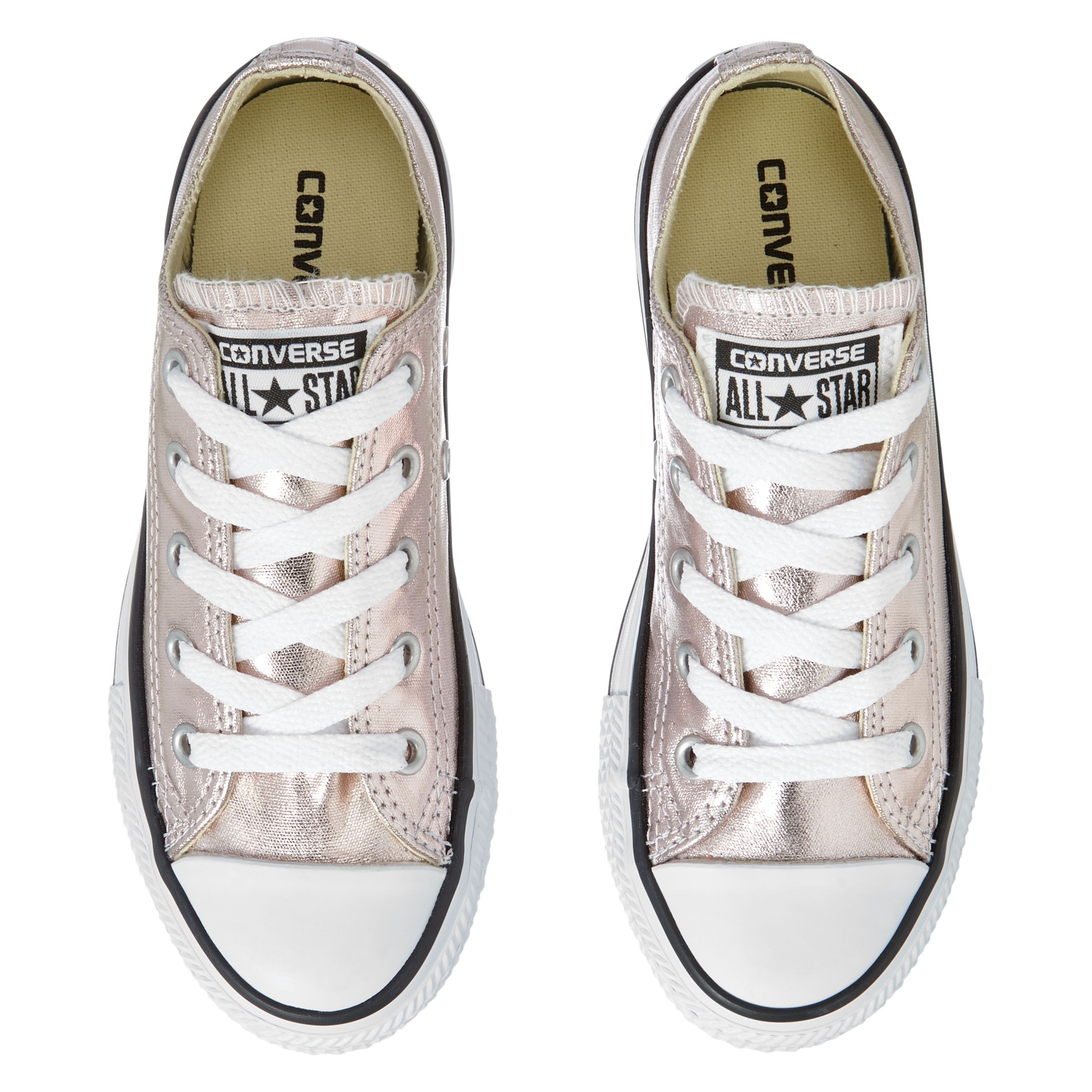 gold converse trainers