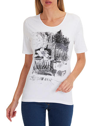 Betty Barclay Embellished Motif T-Shirt, White/Black