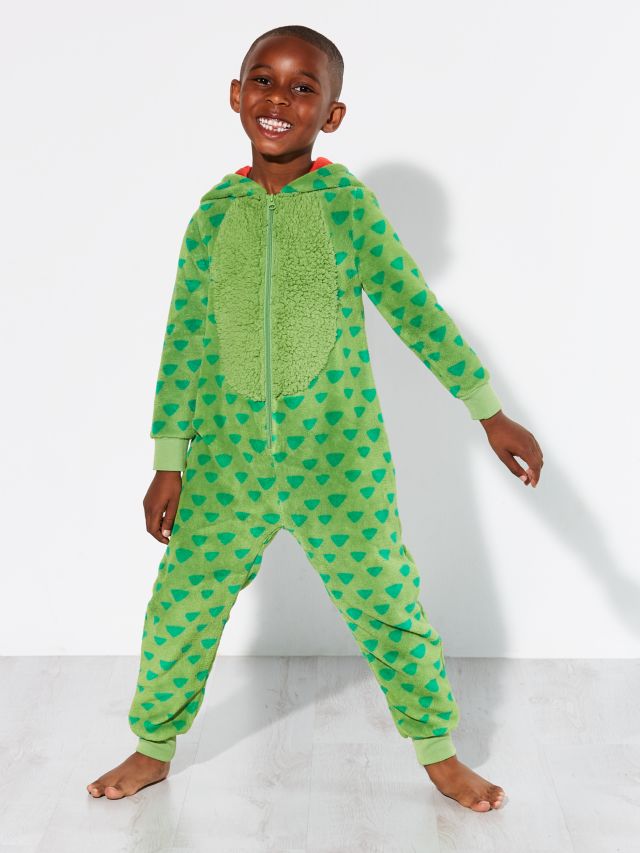 John Lewis Children s Crocodile Onesie Green