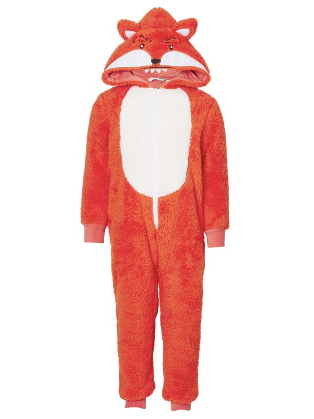 John Lewis Children s Fox Onesie Orange