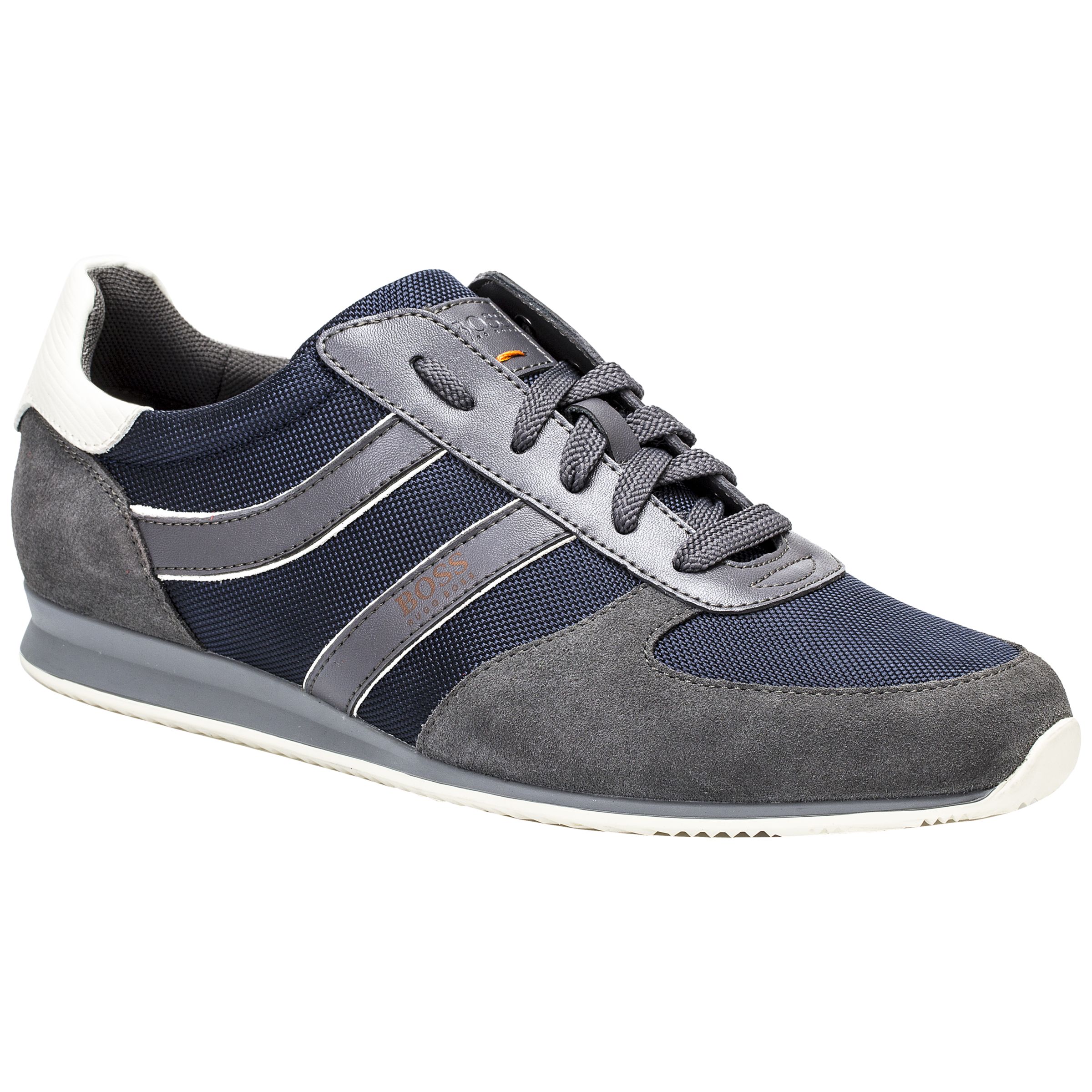 HUGO BOSS MEN'S ORLAND LOWP SDNY2 TRAINERS IN NAVY BLUE 