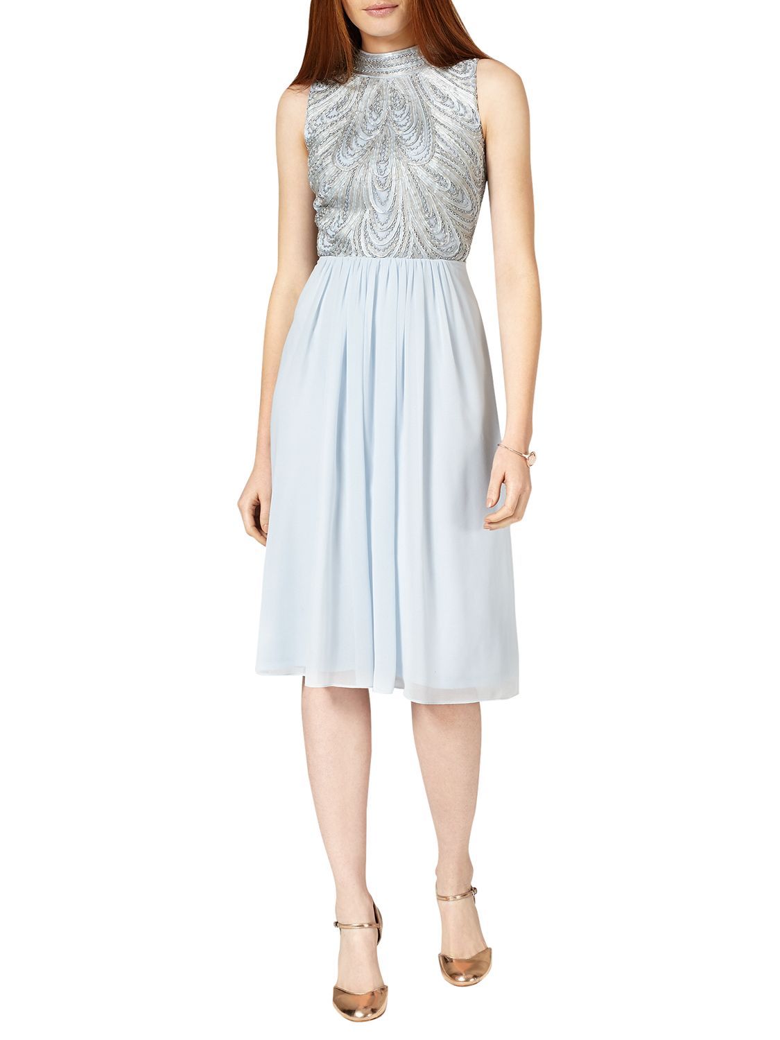 Phase Eight Collection 8 Elfreda Dress, Mineral Blue at John Lewis