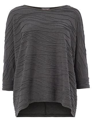 Phase Eight Wendy Wave Textured Top, Silver