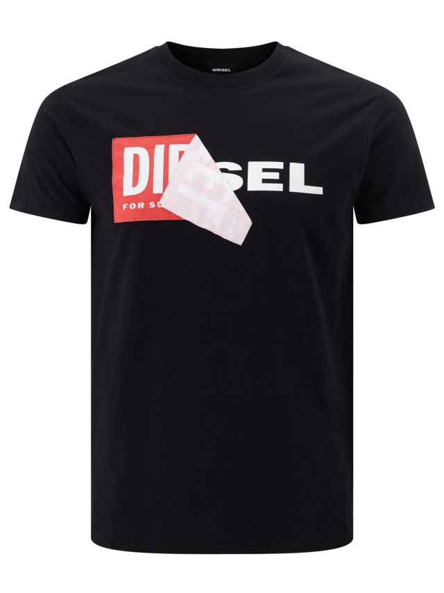 Diesel T-Diego QA T-Shirt, Black, L