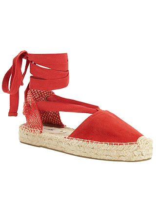 Soludos Gladiator Flatform Sandals, Red