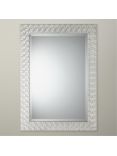 John Lewis Mosaic Wall Mirror, Silver/White