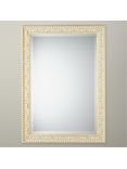 John Lewis Beatrice Wood Frame Wall Mirror, Gold/White
