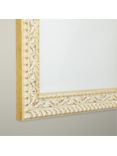 John Lewis Beatrice Wood Frame Wall Mirror, Gold/White