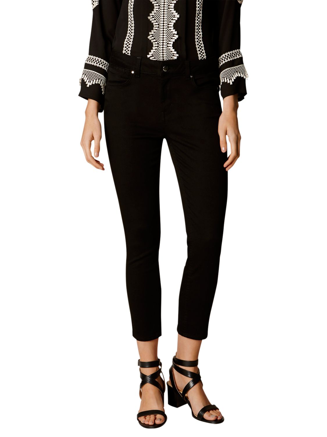Karen Millen Capri Jeans, Black
