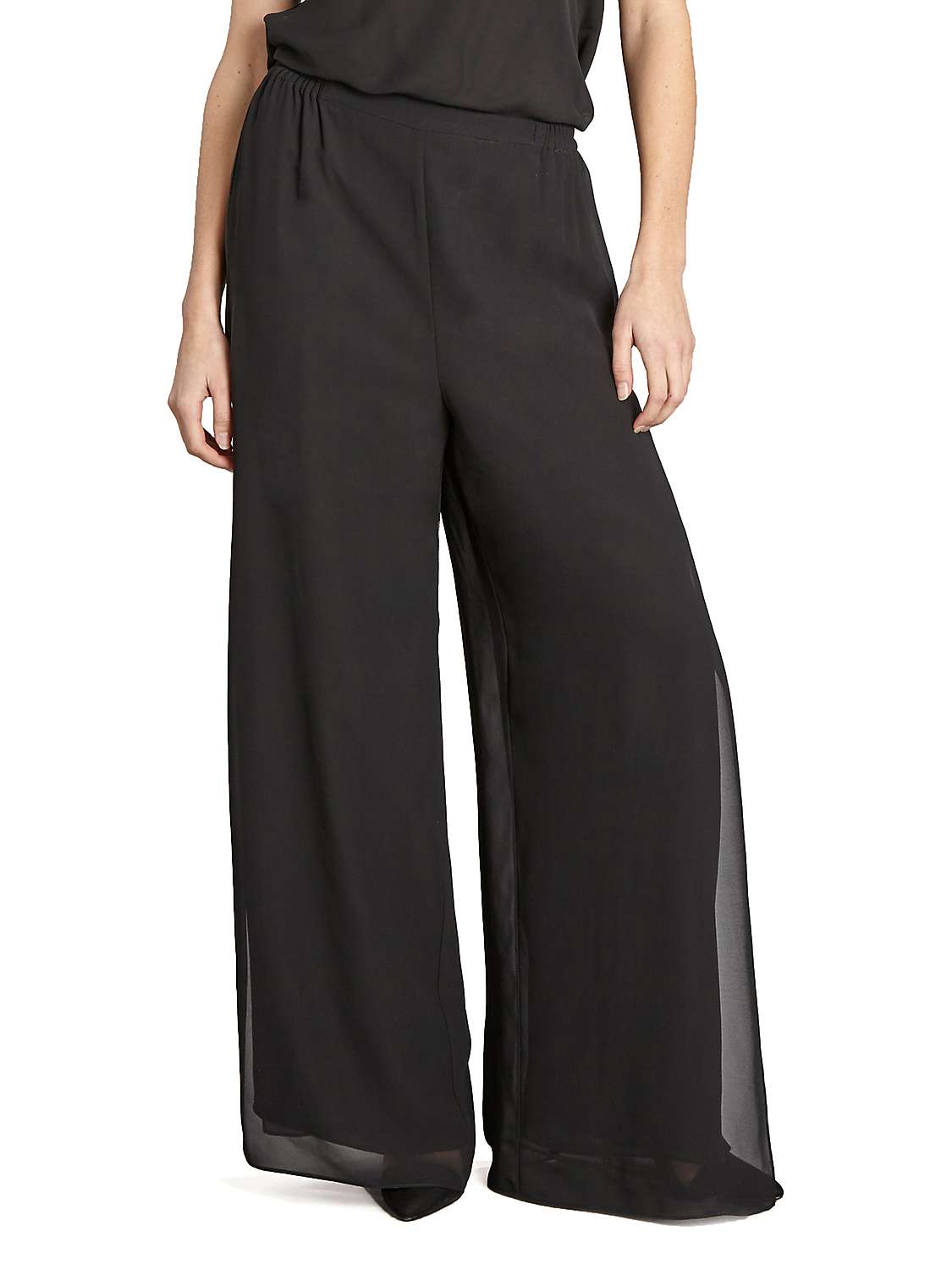 Buy Gina Bacconi Chiffon Layered Trousers With Slits Online at johnlewis.com