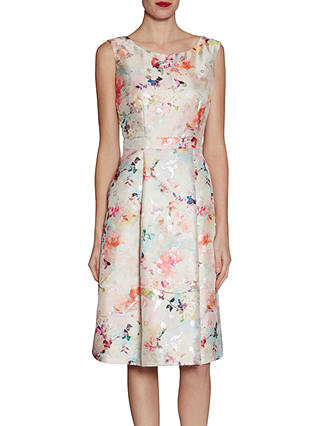 Gina Bacconi Jacquard Dress Spring Blossom