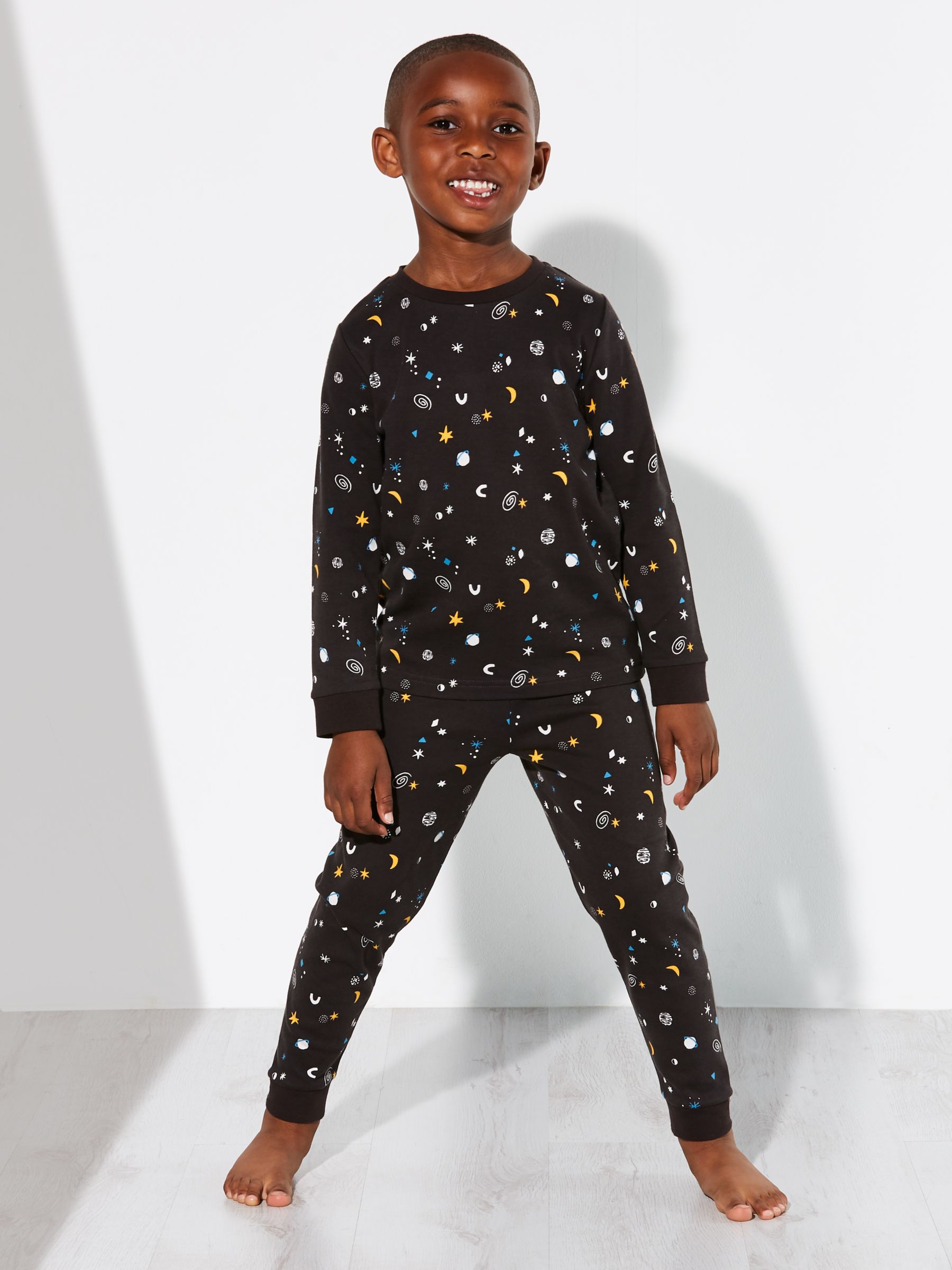 John Lewis & Partners Children's Bandit Pyjamas, Pack of 2, Multi
