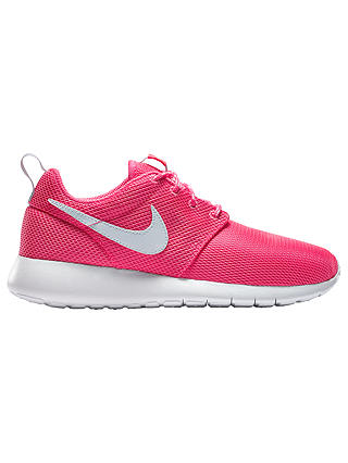 Nike Children's Laced Roshe One Trainers, Dark Pink