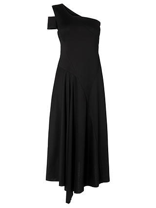 L.K. Bennett Lavendar Asymmetric Dress, Black