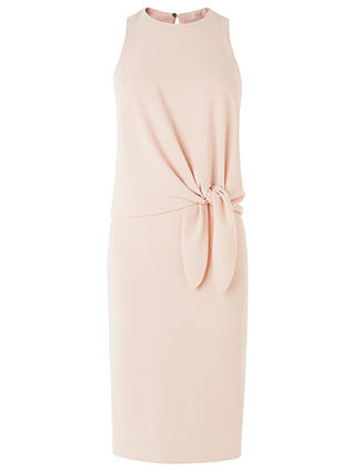 L.K. Bennett Harrie Tie Detail Dress, Pale Pink