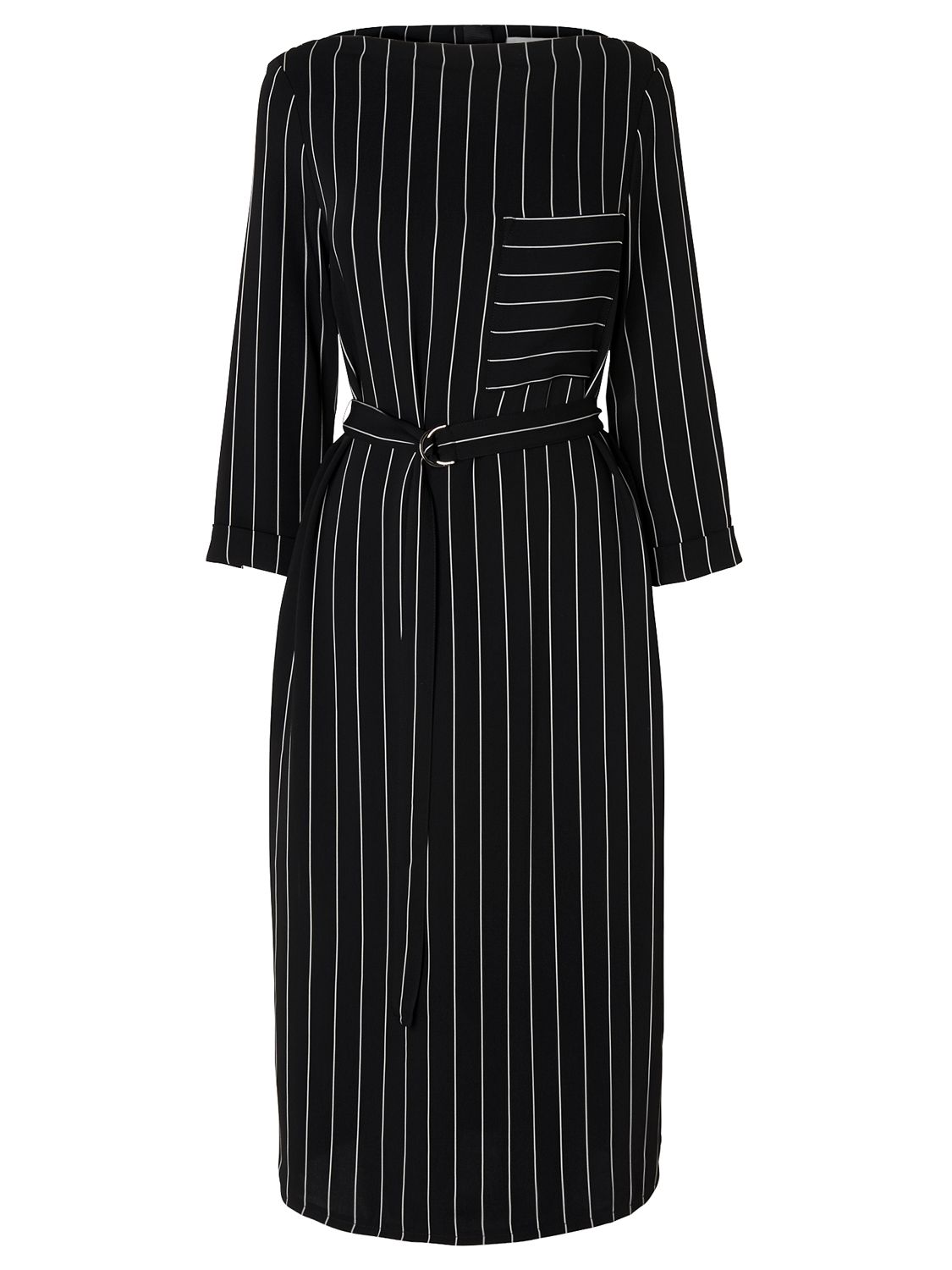 L.K. Bennett Caralyn Wide Stripe Dress, Black at John Lewis & Partners