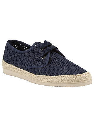 Kin Woven Lace Up Espadrilles, Navy