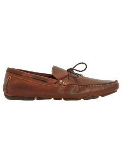 Dune Barnacle Leather Driving Loafers, Tan, 11