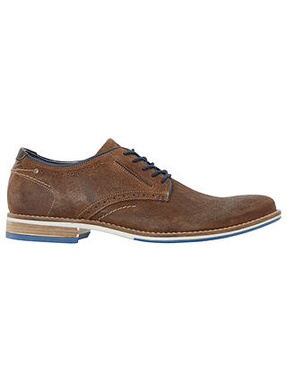 Dune Brewer Gibson Suede Shoes, Tan Suede