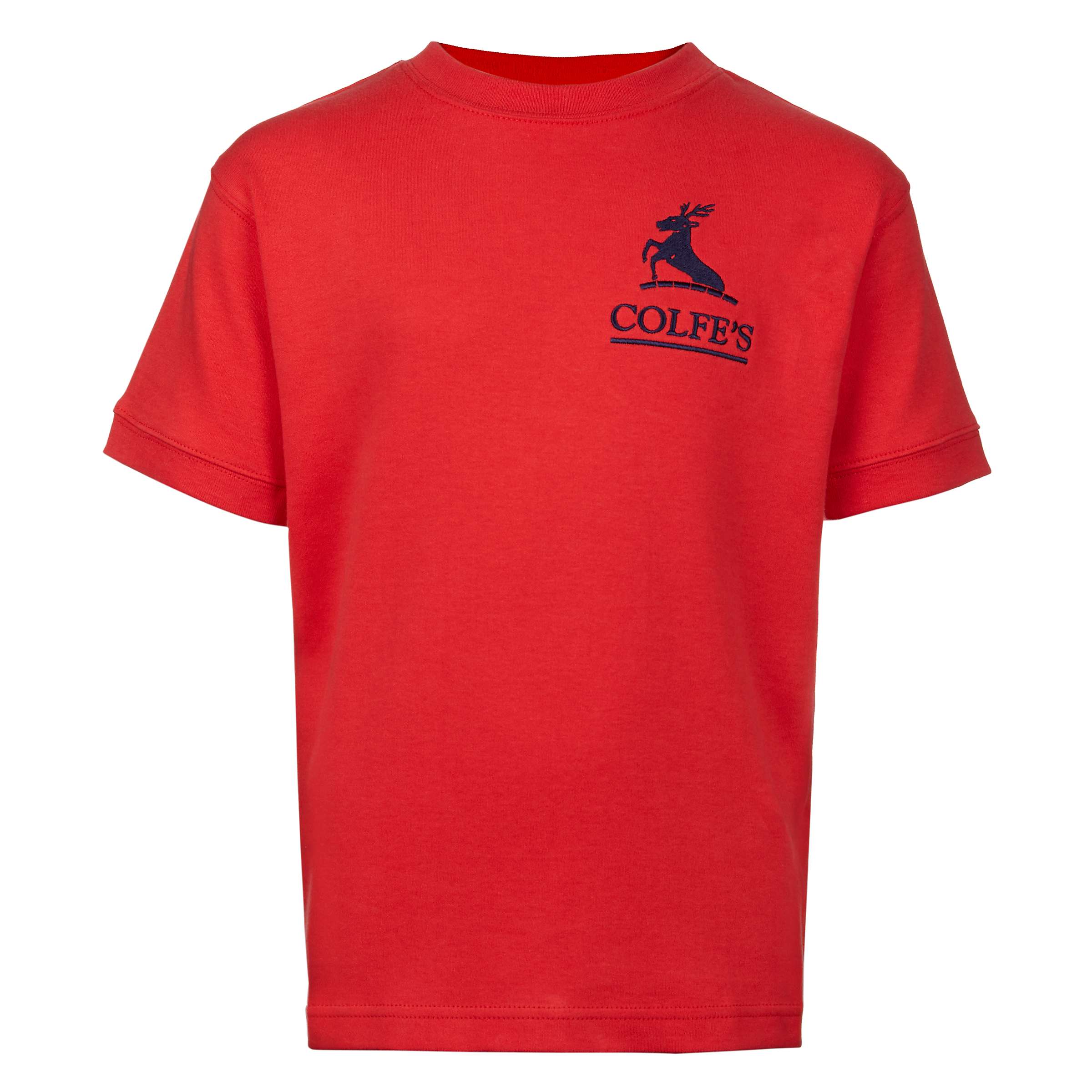Buy Colfe's School Aquila House T-Shirt, Red Online at johnlewis.com