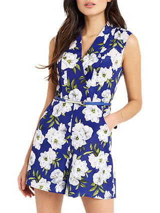 Oasis Wild at Heart Playsuit, Multi/Blue
