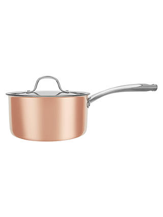 Croft Collection Copper Saucepan With Lid
