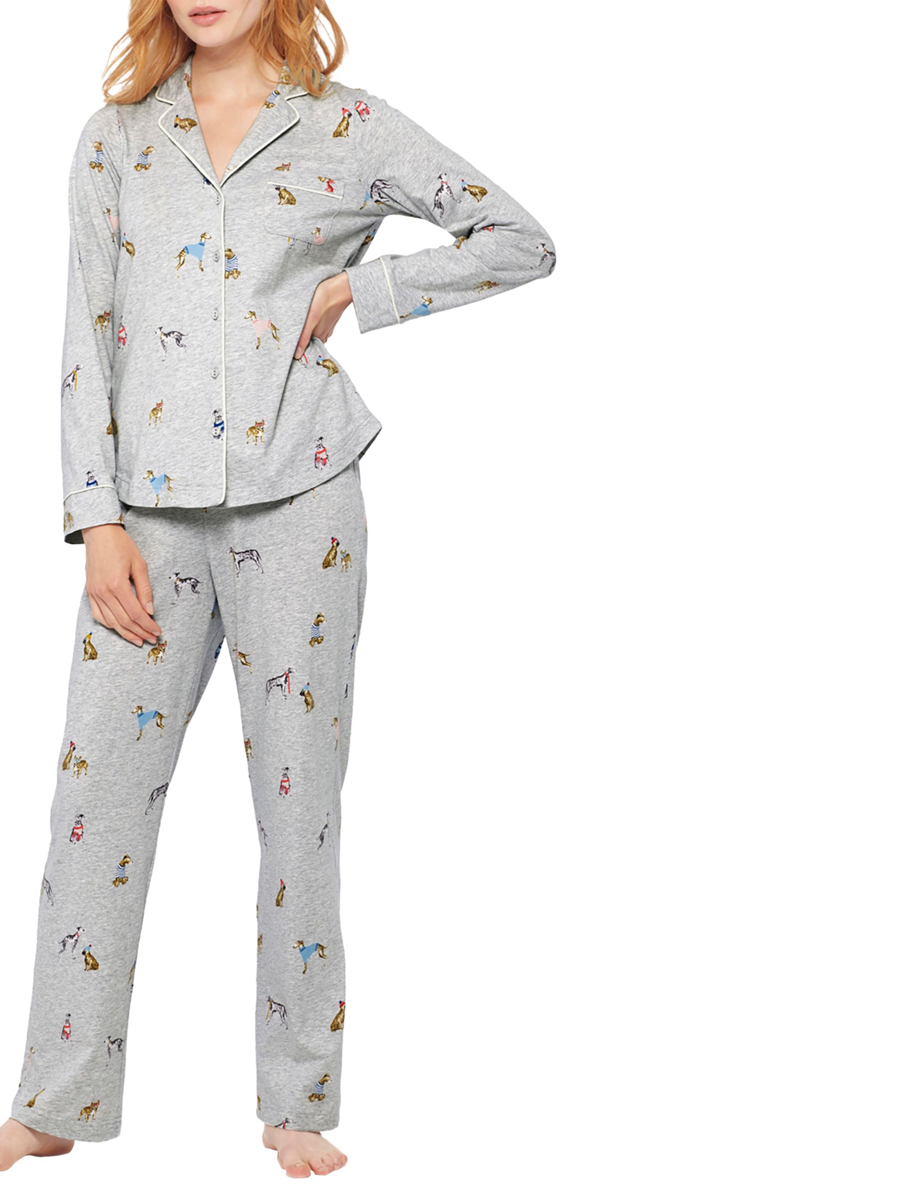 Joules Astrid Dog Print Pyjama Set 