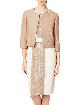 Phase Eight Livvy Textured Jacket, Latte