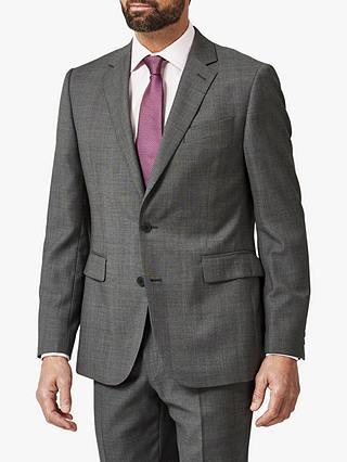 Chester by Chester Barrie Semi Milled Wool Cashmere Tailored Suit Jacket, Charcoal