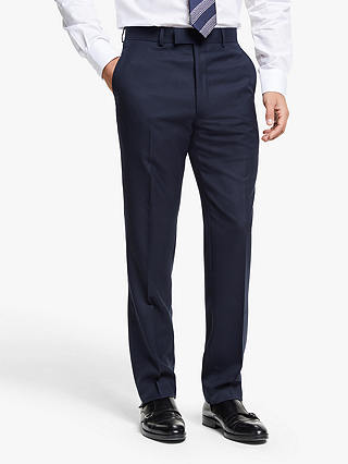 Chester by Chester Barrie Hopsack Wool Tailored Suit Trousers, Navy