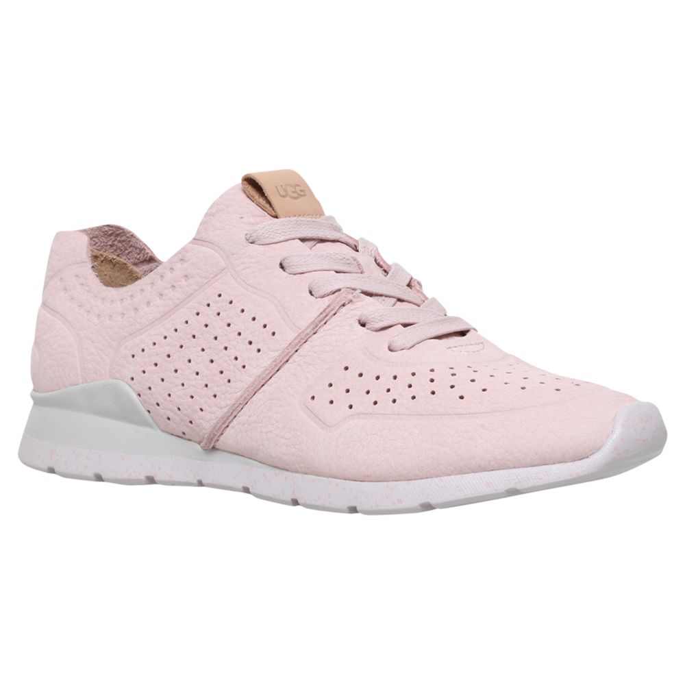 UGG Tye Lace Up Trainers, Pale Pink at 
