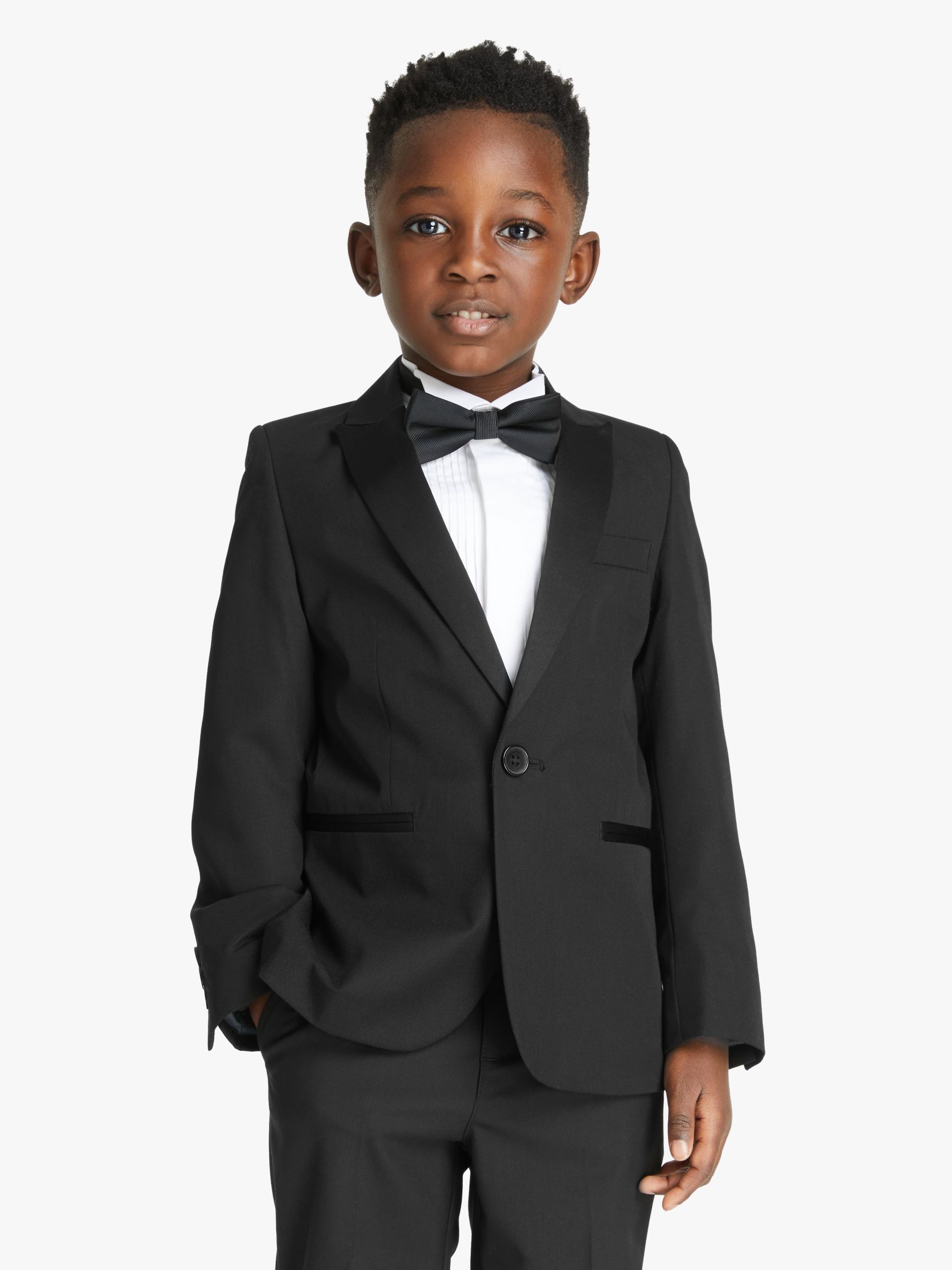John Lewis Heirloom Collection Kids' Tuxedo Jacket, Black, 8 years