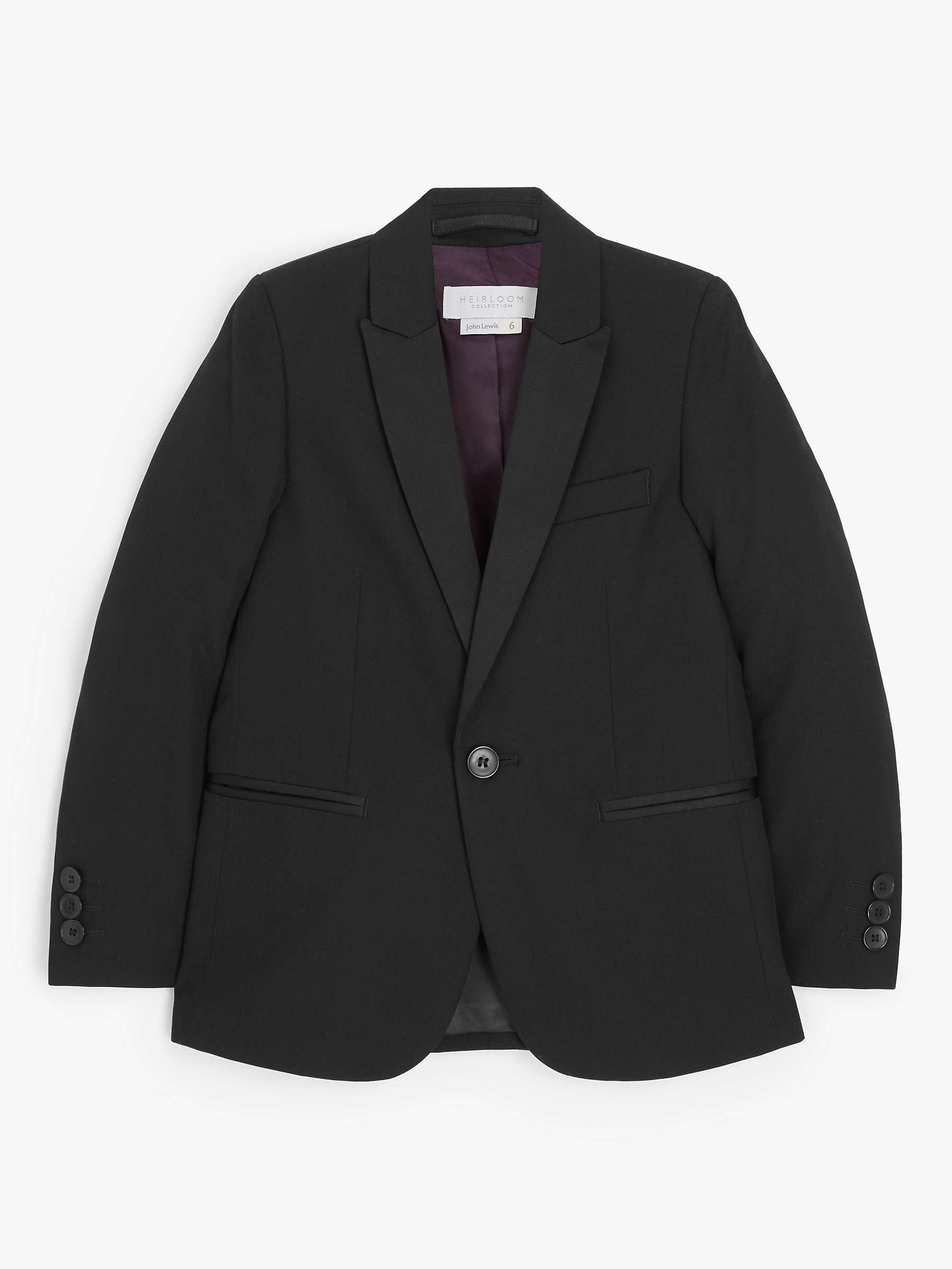Age 11 RRP £43 New John Lewis Heirloom Boys Tuxedo Suit Jacket Black 