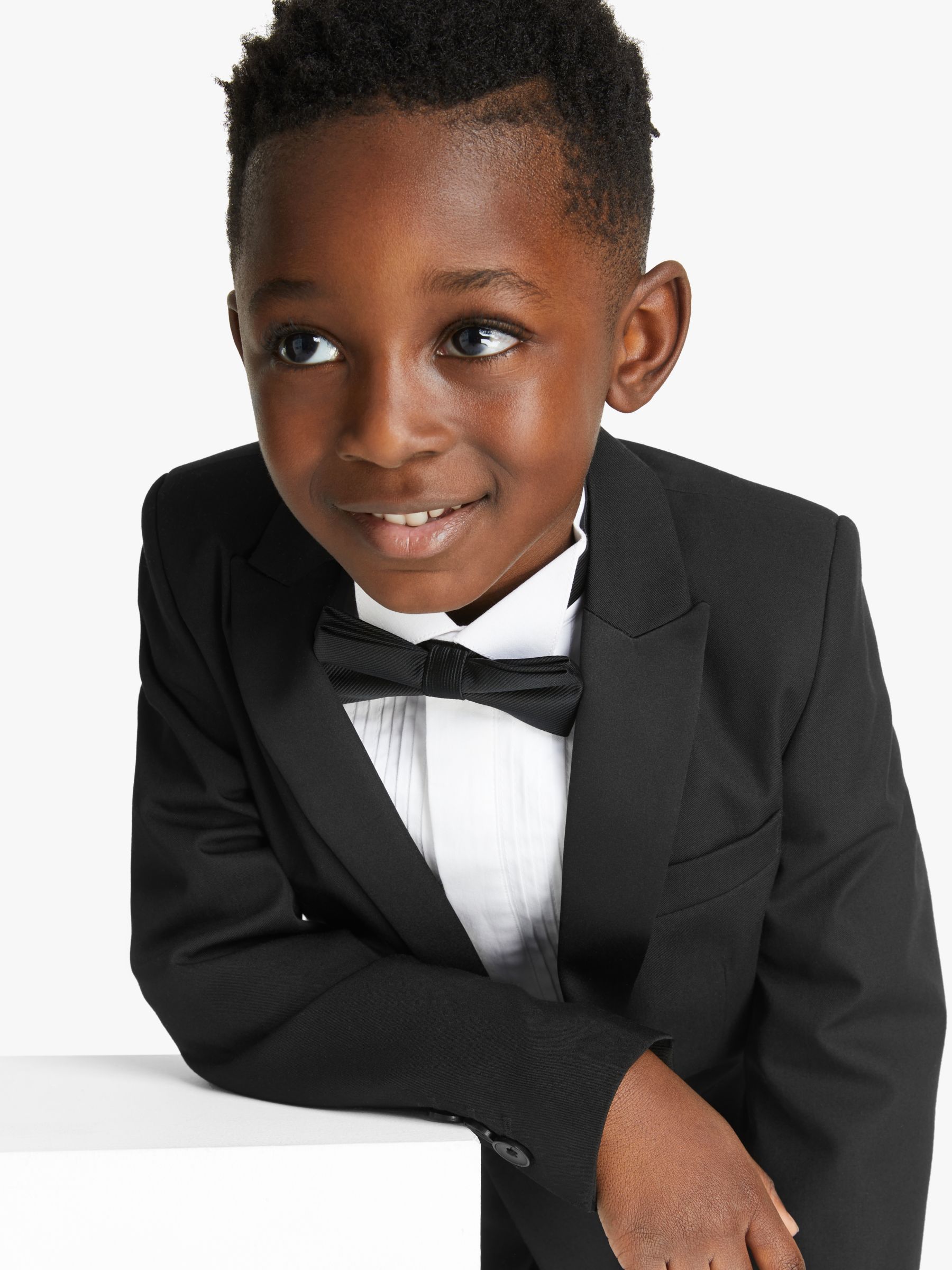 John Lewis Heirloom Collection Kids' Tuxedo Jacket, Black, 2 years