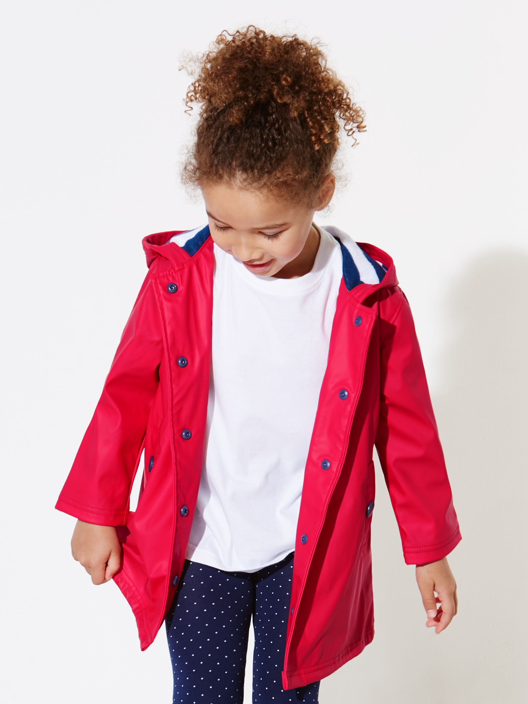 Hatley Girls' Splash Jacket, Red, 5 years
