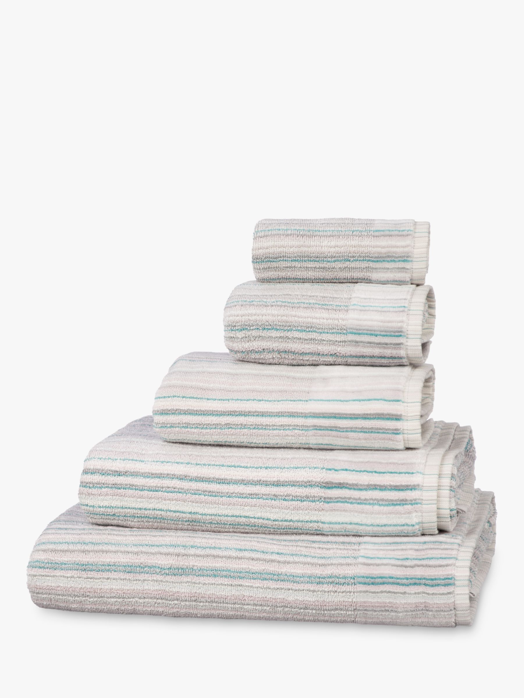 John Lewis & Partners Spirit Stripe Bath Towel, Pastels