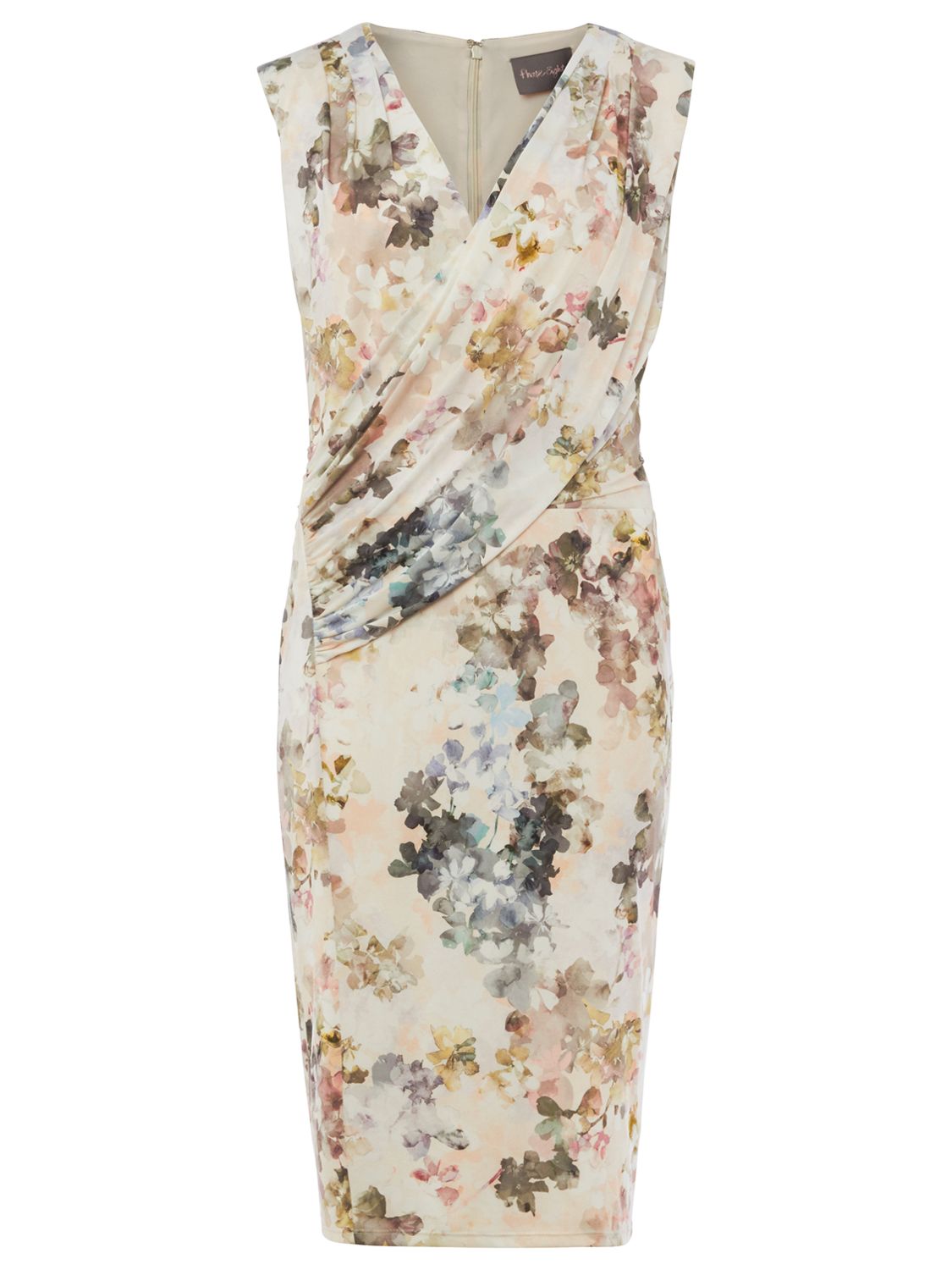 Phase Eight Marthe Floral Print Dress, Ivory/Multi