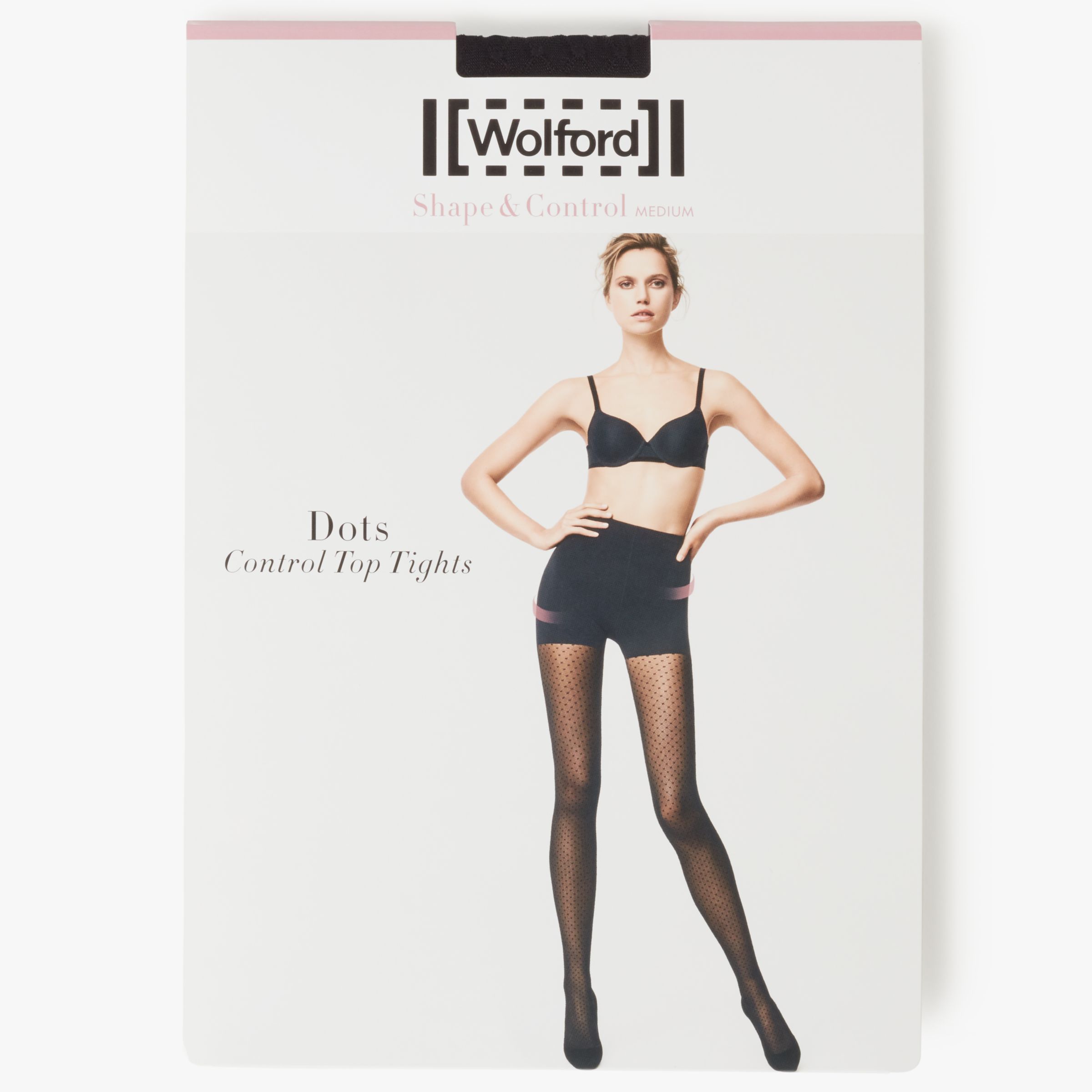 Wolford Dots Control Top Tights, Black