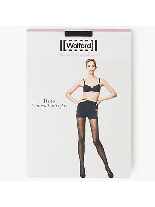 Wolford Dots Control Top Tights, Black