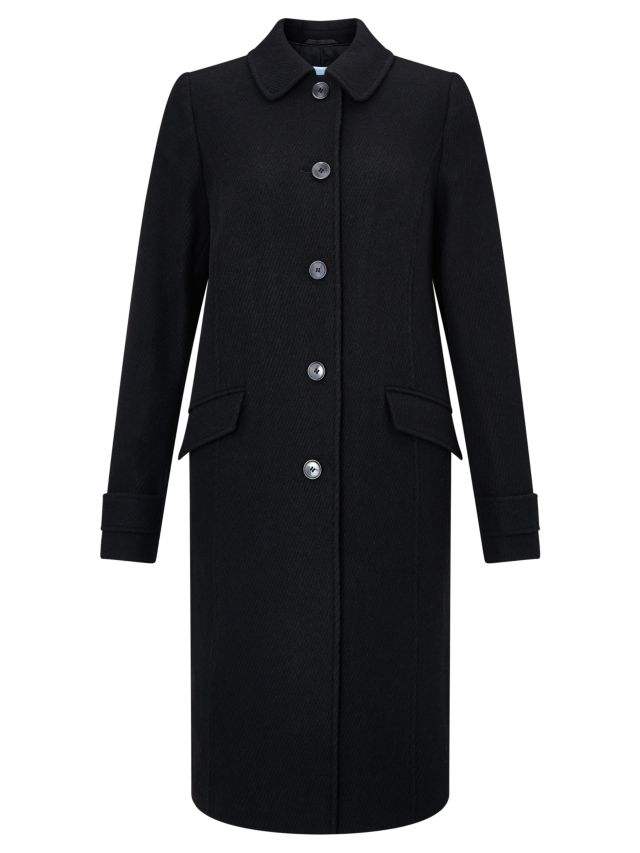 Single breasted clearance black coat