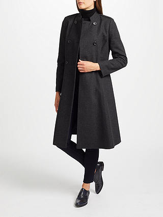 John Lewis & Partners Military Fit and Flare Coat