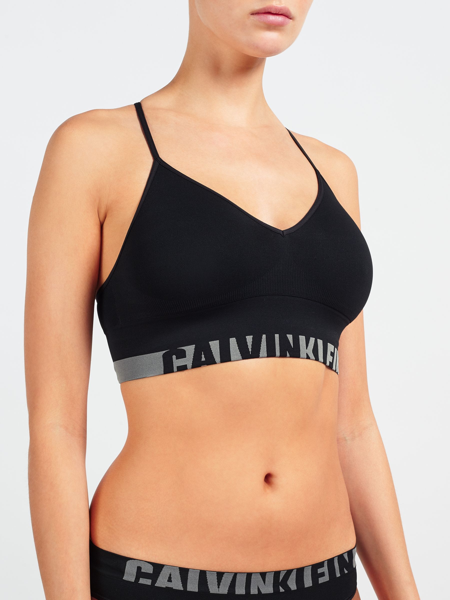 Calvin Klein Underwear Seamless Bralette, Black, M