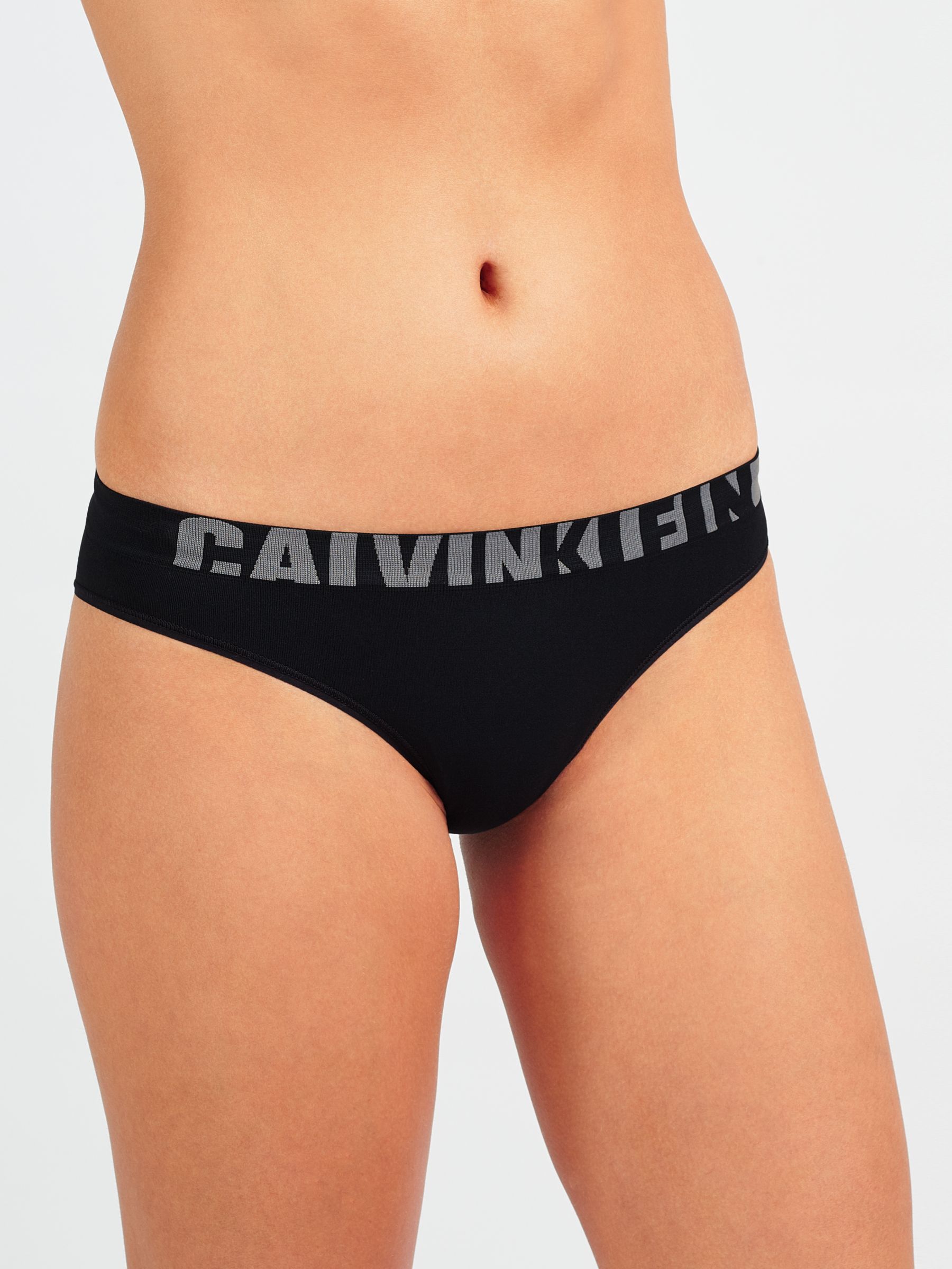 Calvin Klein Underwear Seamless Bikini Briefs Black At John Lewis